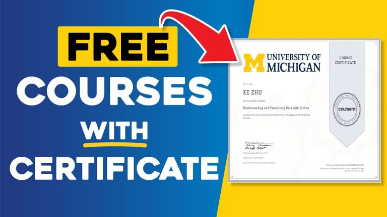 FREE Online Courses with FREE Certificates