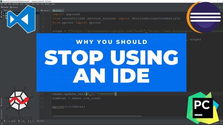 Why You Should STOP Using an IDE (Integrated Development Environment)