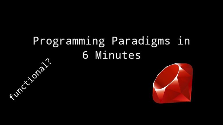 Programming Paradigms in 6 Minutes