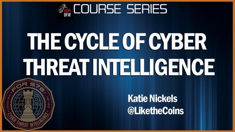 The Cycle of Cyber Threat Intelligence